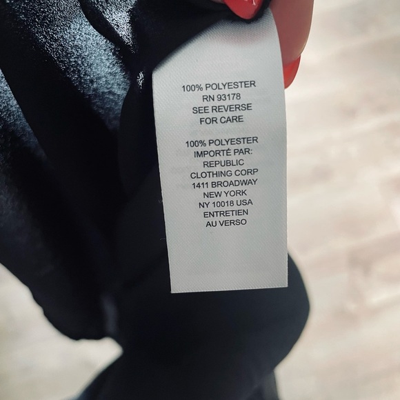 T Tahari plus Size 1X Blouse Black 100% Polyester 🆕 New - Picture 13 of 13